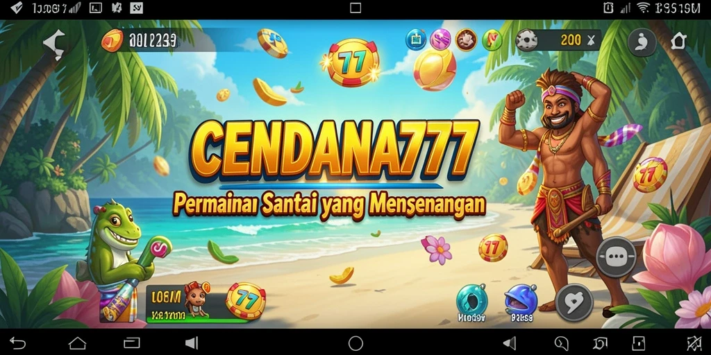 Tampilan gameplay CENDANA777 dengan grafis yang colorful dan menarik.