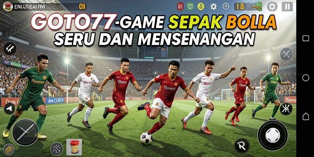 Gameplay seru GOTO77 dengan aksi sepak bola yang mendebarkan.