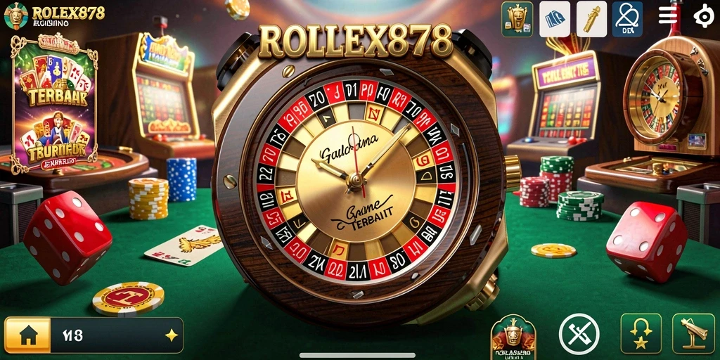 Tampilan gameplay menarik dari aplikasi Kasino ROLEX878.