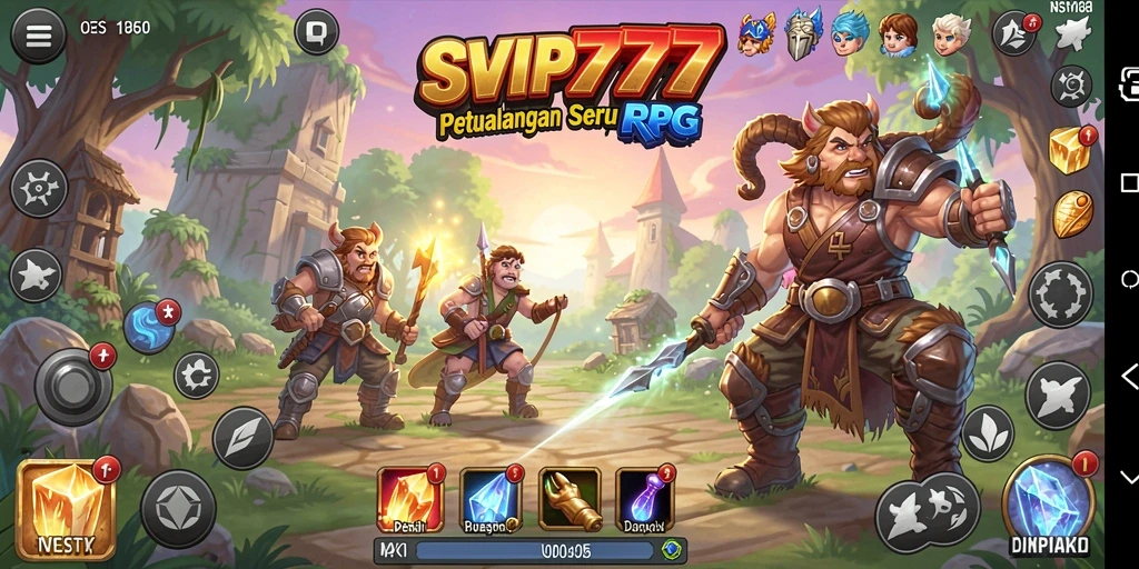 Tampilan gameplay menarik dari SVIP777, membawa Anda ke dunia RPG yang menakjubkan.