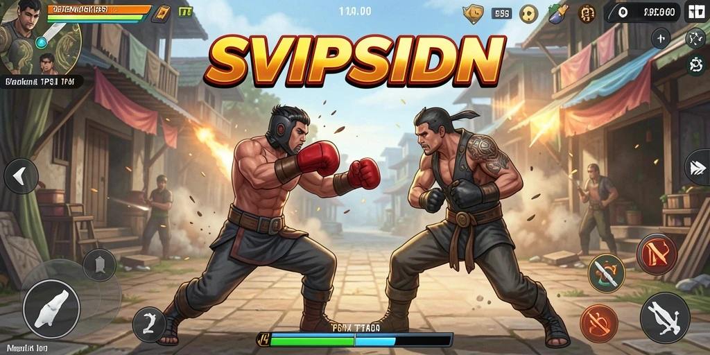 Tangkapan layar gameplay menampilkan pertempuran seru di SVIPSIDN.