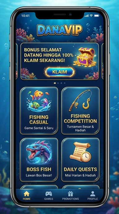 Screenshot dari kategori aplikasi yang tersedia di danavip untuk memudahkan pencarian.
